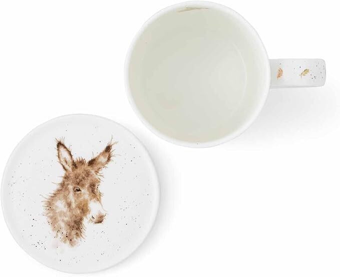 Royal Worcester Wrendale Mug & Coaster Set - Gentle Jack