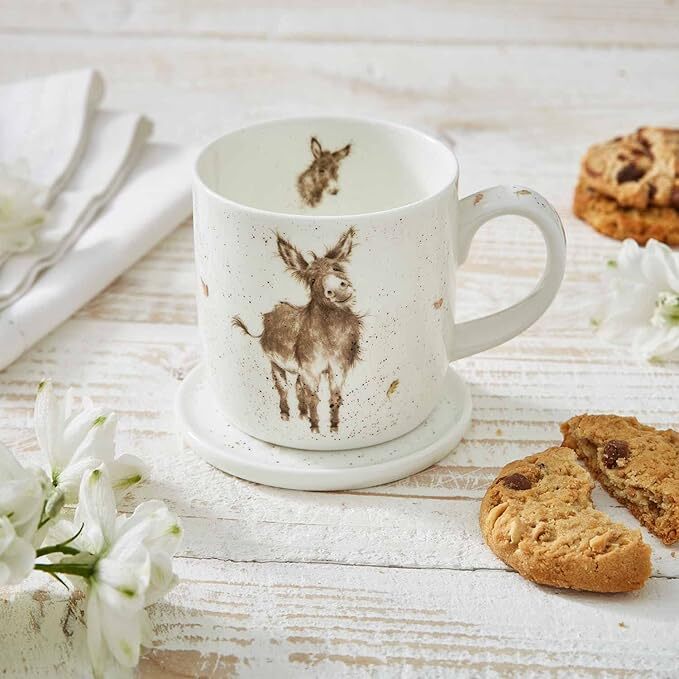 Royal Worcester Wrendale Mug & Coaster Set - Gentle Jack