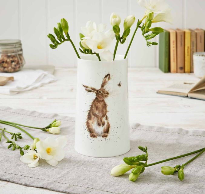 Royal Worcester Wrendale Vase - The Hare and The Bee