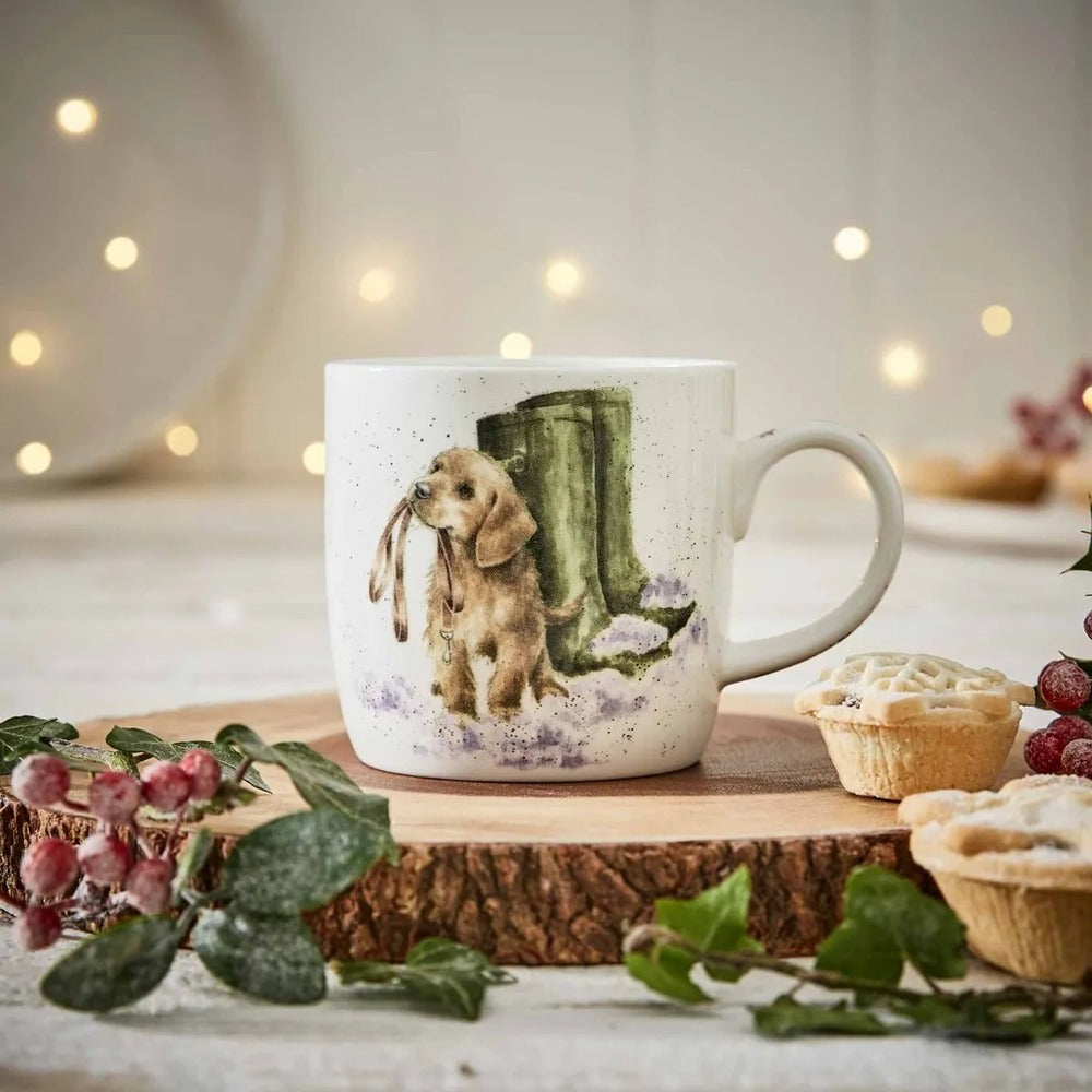Royal Worcester Wrendale Christmas Mug - Boxing Day Walk