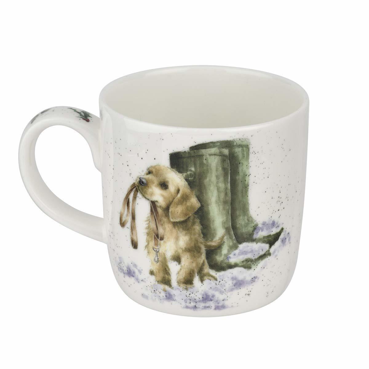 Royal Worcester Wrendale Christmas Mug - Boxing Day Walk