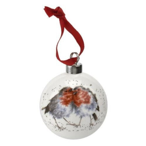 Royal Worcester Wrendale Christmas Bauble - Snuggled Up