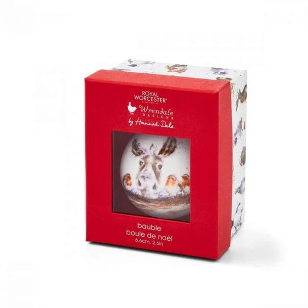 Royal Worcester Wrendale Christmas Bauble - Christmas Friends