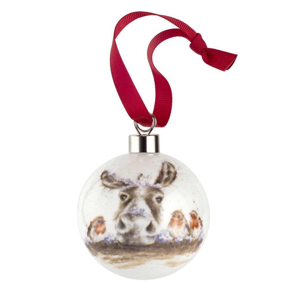 Royal Worcester Wrendale Christmas Bauble - Christmas Friends