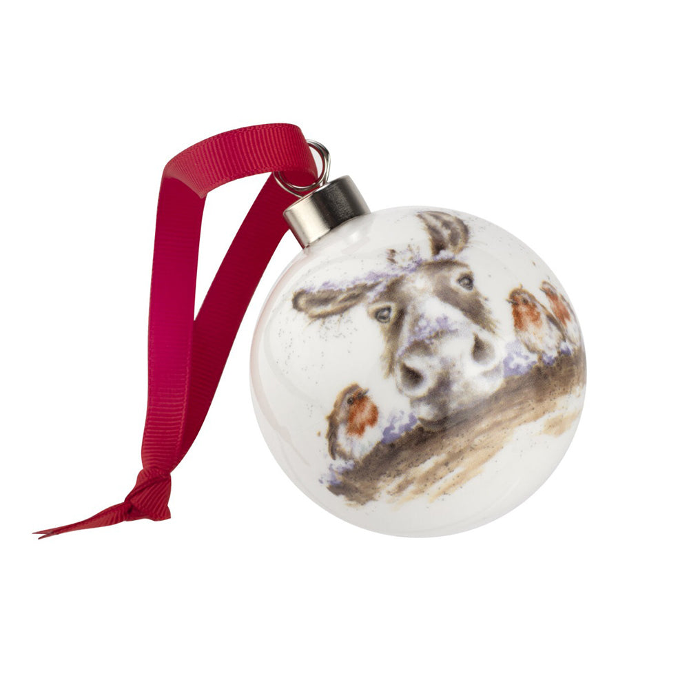 Royal Worcester Wrendale Christmas Bauble - Christmas Friends