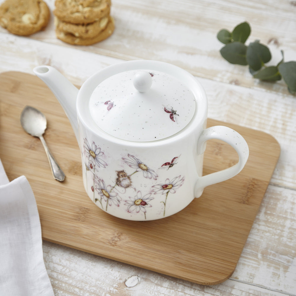 Royal Worcester Wrendale 1.13L Teapot - Oops A Daisy