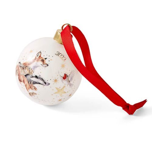 Royal Worcester Wrendale Christmas Bauble - Star Of Wonder