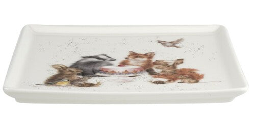 Royal Worcester Wrendale Square Plate - Woodland Animals