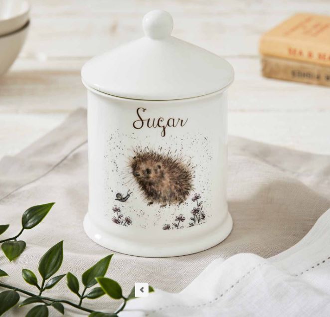 Royal Worcester Wrendale Sugar Canister - A Prickly Encounter