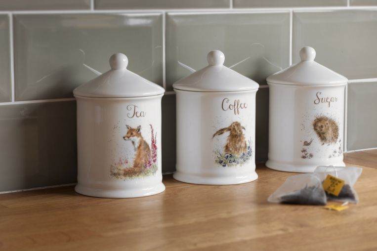 Royal Worcester Wrendale Sugar Canister - A Prickly Encounter