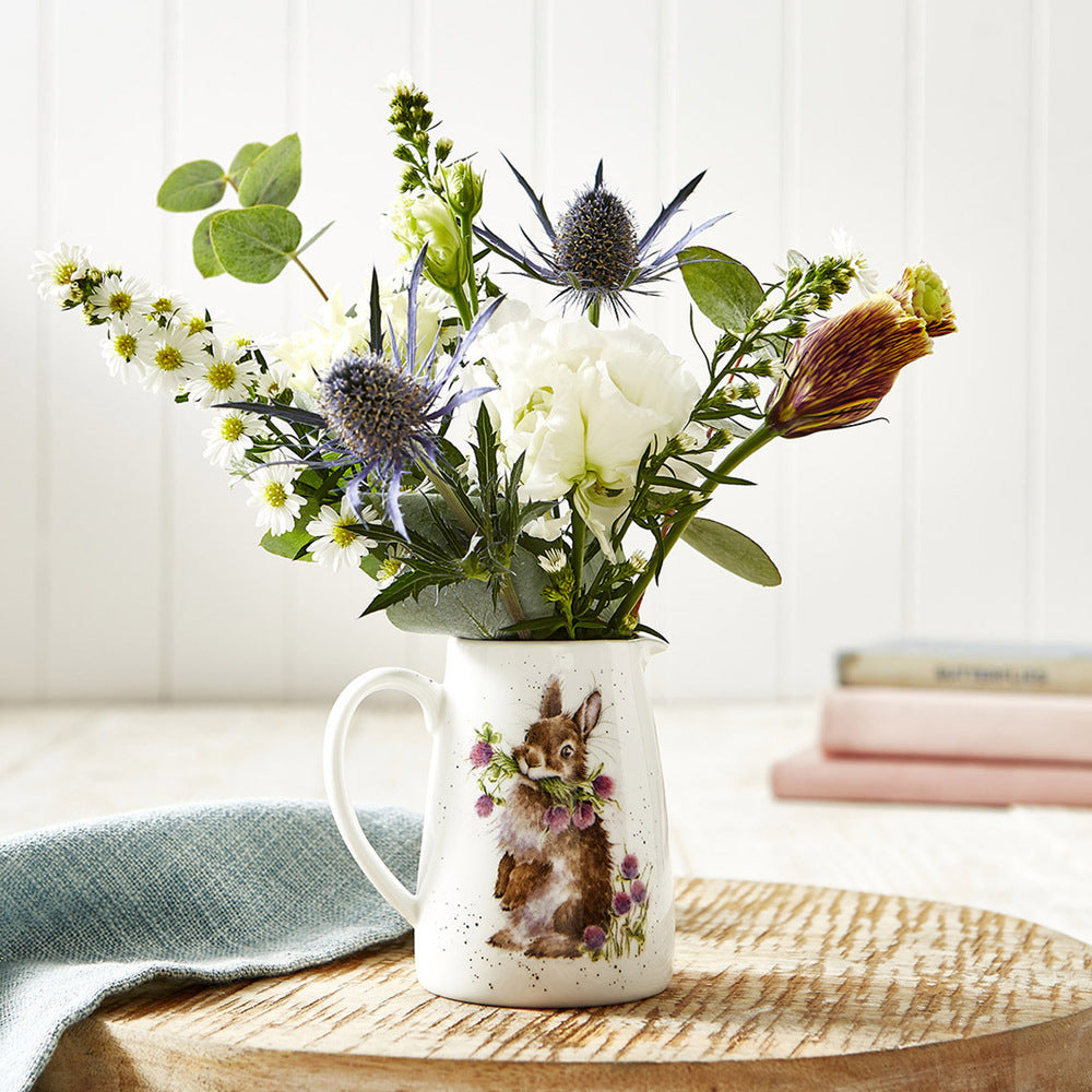 Royal Worcester Wrendale Posy Jug - Head Clover Heels