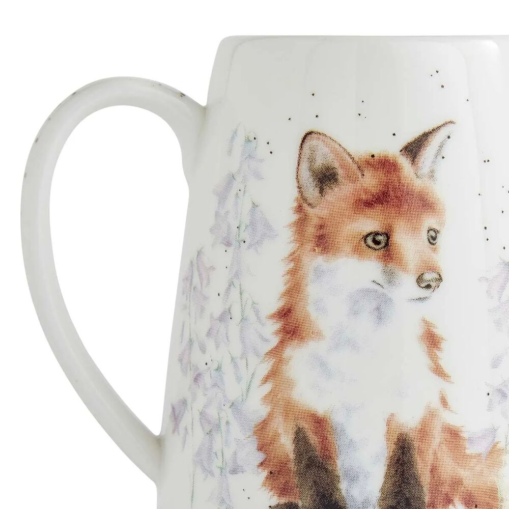 Royal Worcester Wrendale Designs Posy Jug - Contemplation Fox