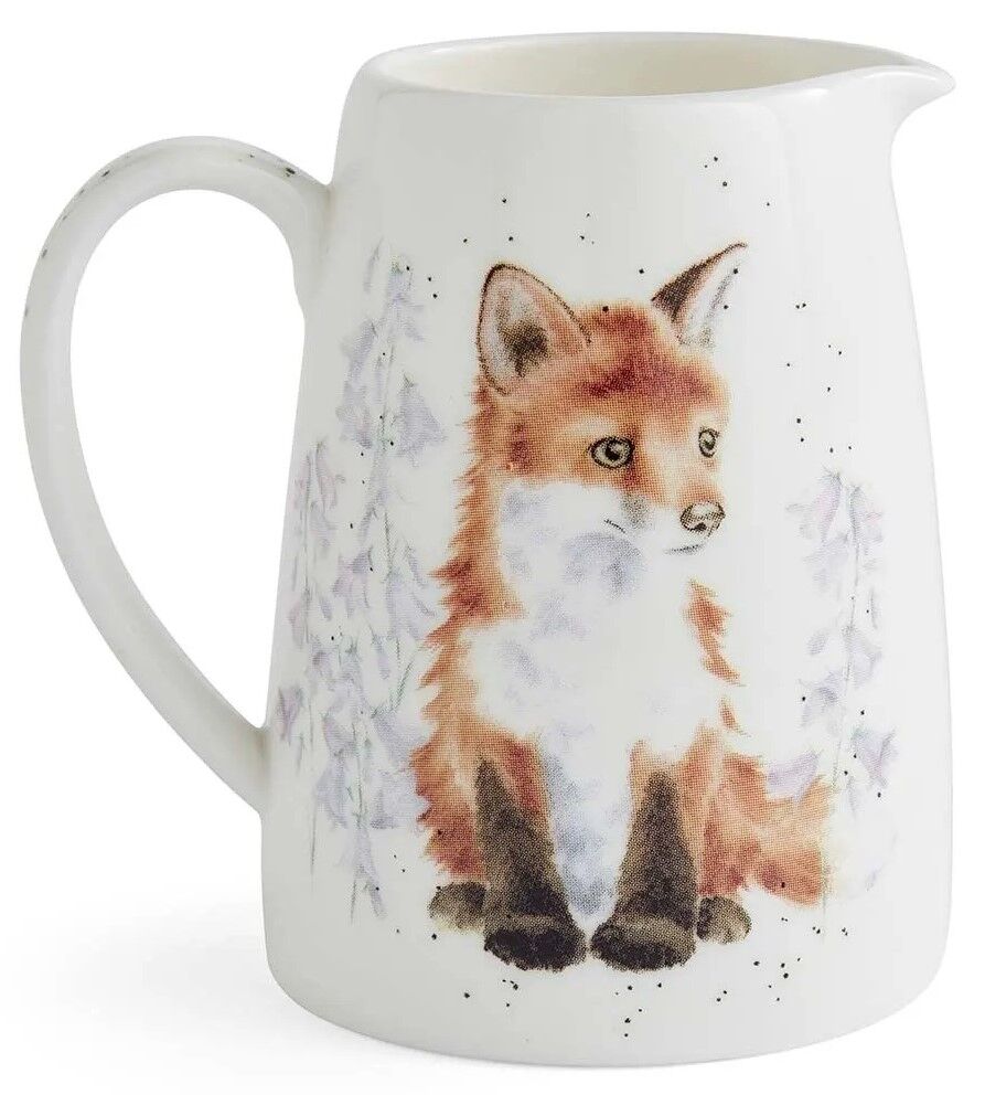 Royal Worcester Wrendale Designs Posy Jug - Contemplation Fox
