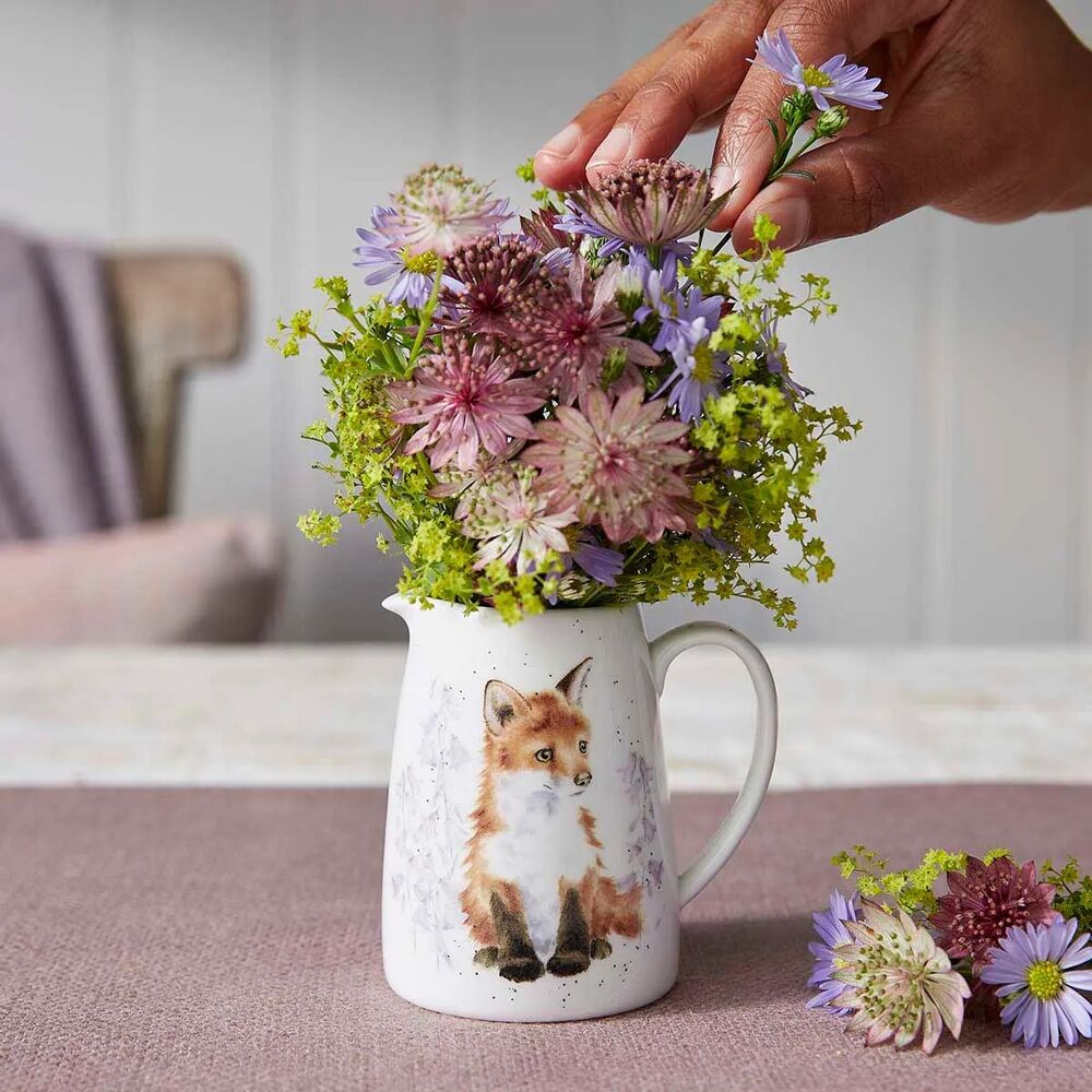 Royal Worcester Wrendale Designs Posy Jug - Contemplation Fox