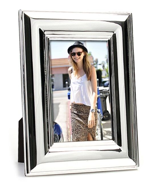 Whitehill Frames - Silver Plated Photo Frame - Wide Plain 4x6inch