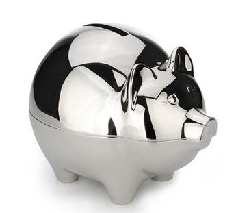 Whitehill Baby - Silver Plated Money Box - Piggy Bank