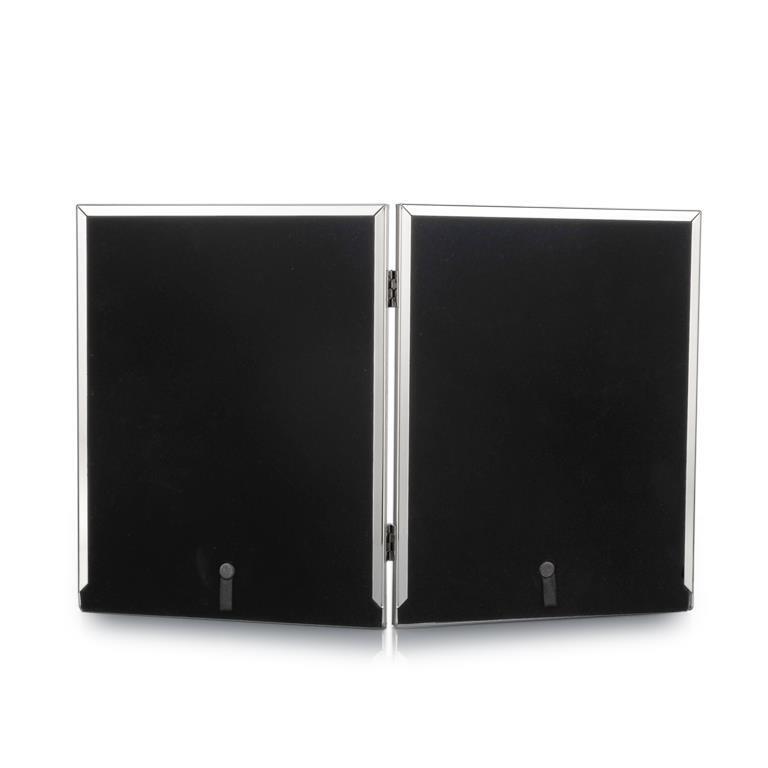 Whitehill Studio - Silver Plated Plain Double Photo Frame 5x7inch