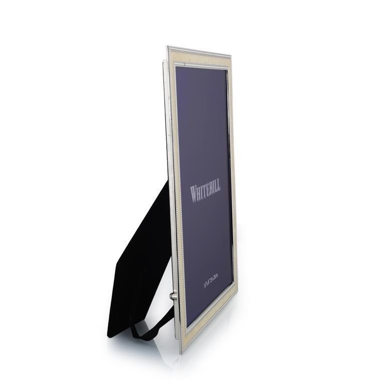 Whitehill Studio - Silver Plated Enamel Finish Photo Frame 8x10inch