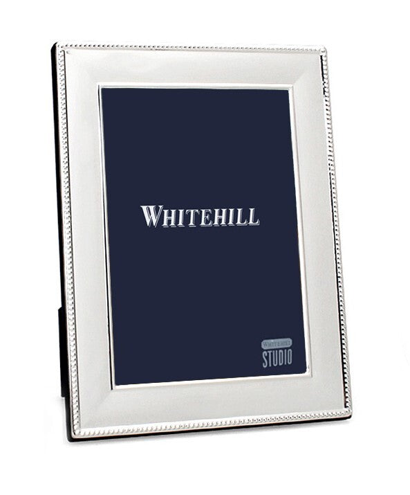 Whitehill Frames - Silver Plated Photo Frame - Beaded 5x7inch