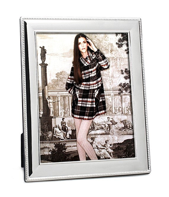 Whitehill Frames - Silver Plated Photo Frame - Beaded 8x10inch