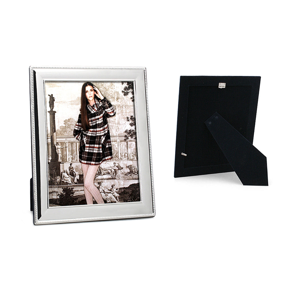 Whitehill Frames - Silver Plated Photo Frame - Beaded 8x10inch
