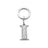 Whitehill Keyrings - Silver Glitter Keyring "I"