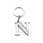 Whitehill Keyrings - Silver Glitter Keyring "N"