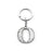 Whitehill Keyrings - Silver Glitter Keyring "O"