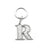Whitehill Keyrings - Silver Glitter Keyring "R"