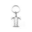 Whitehill Keyrings - Silver Glitter Keyring "T"