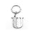 Whitehill Keyrings - Silver Glitter Keyring "U"