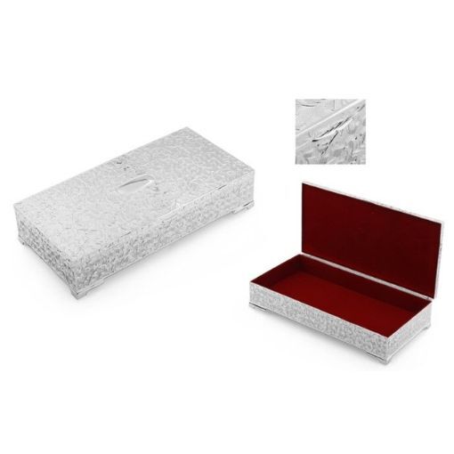 Whitehill Giftware - Imperial Nickel Finish Oblong Jewellery Box