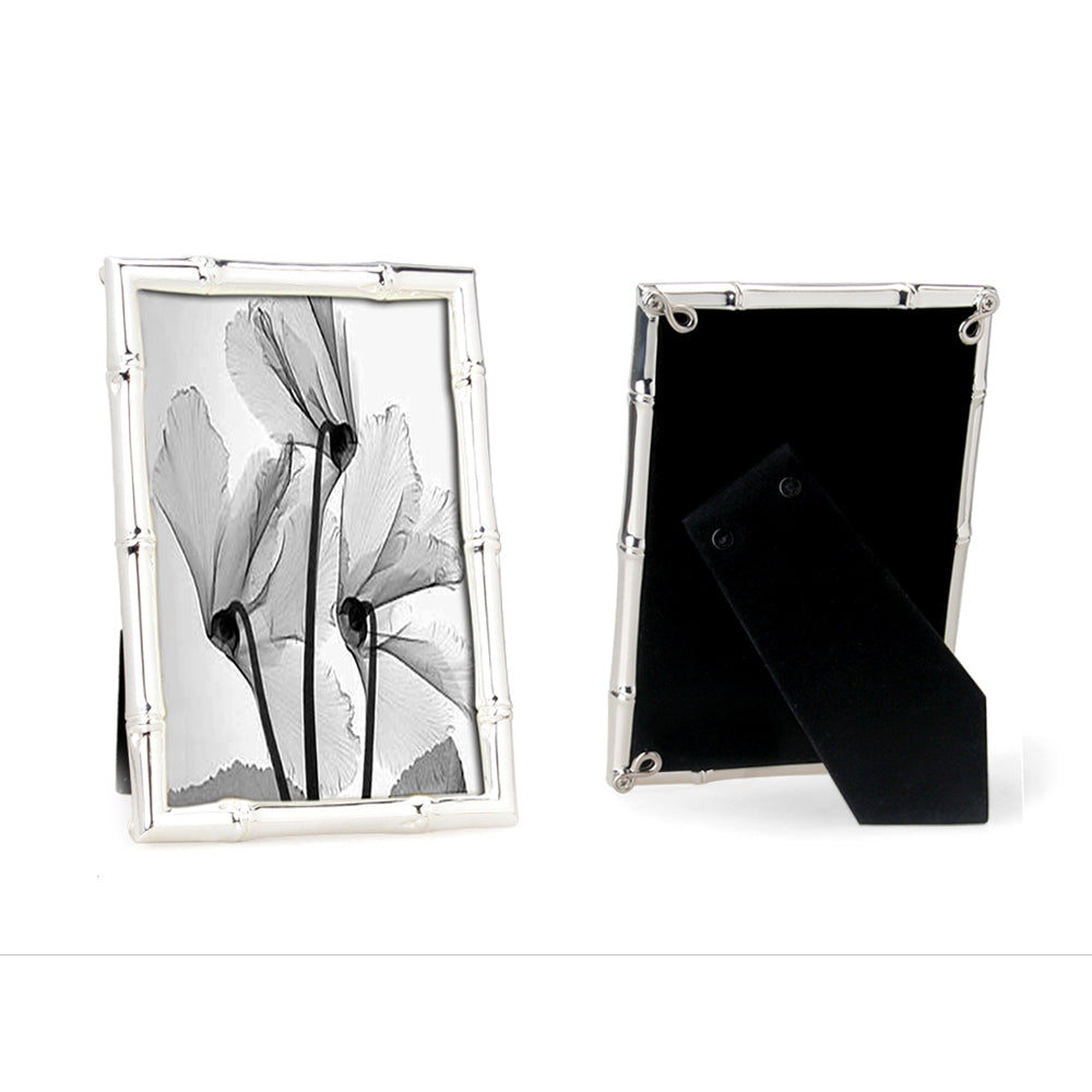 Whitehill Studio - Silver Plated Photo Frame - Bamboo 4x6inch