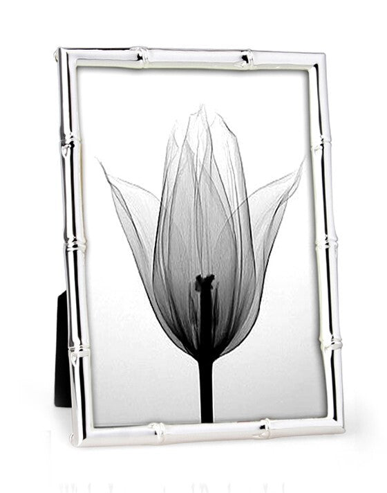 Whitehill Studio - Silver Plated Photo Frame - Bamboo 5x7inch