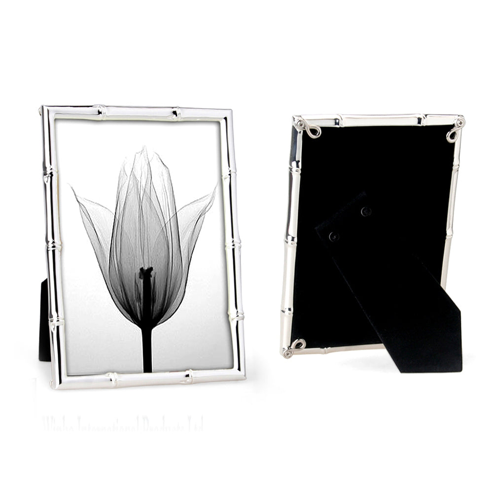 Whitehill Studio - Silver Plated Photo Frame - Bamboo 5x7inch