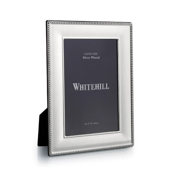 Whitehill Frames - Silver Plated Photo Frame - EP Wide Bead 4x6inch