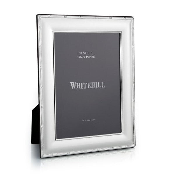 Whitehill Frames - Silver Plated Photo Frame - EP Reed & Ribbon 5x7"