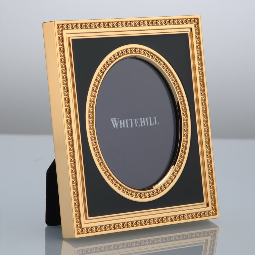 Whitehill Frames - Empire Black & Gold oval Frame 3x2inch