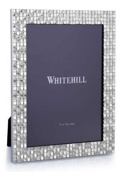 Whitehill Frames - Nickel Plated Checkered Photo Frame 5x7inch