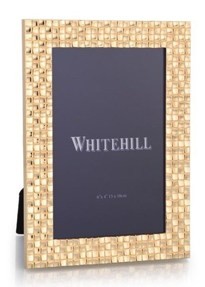 Whitehill Frames - Checkered Gold Finish Frame 4x6inch