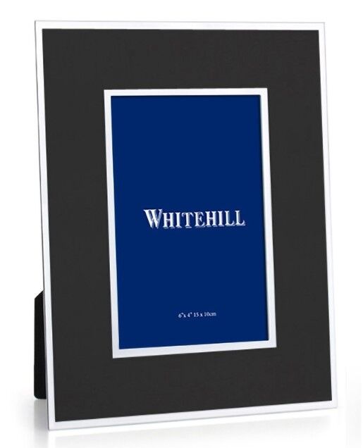 Whitehill Frames - Faux Silver Matte Black Finish Frame 4x6inch