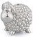 Whitehill Baby - Faux Silver Sheep Money Box