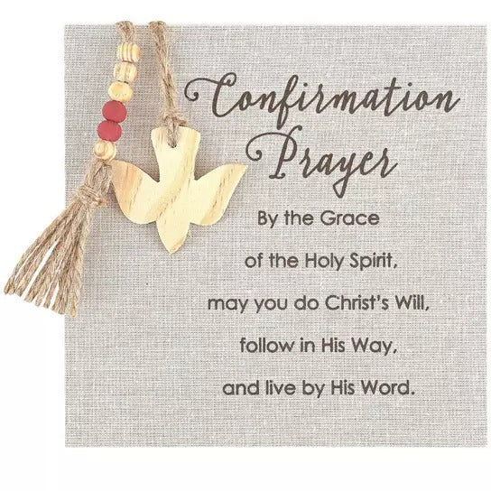 Confirmation Prayer Plaque