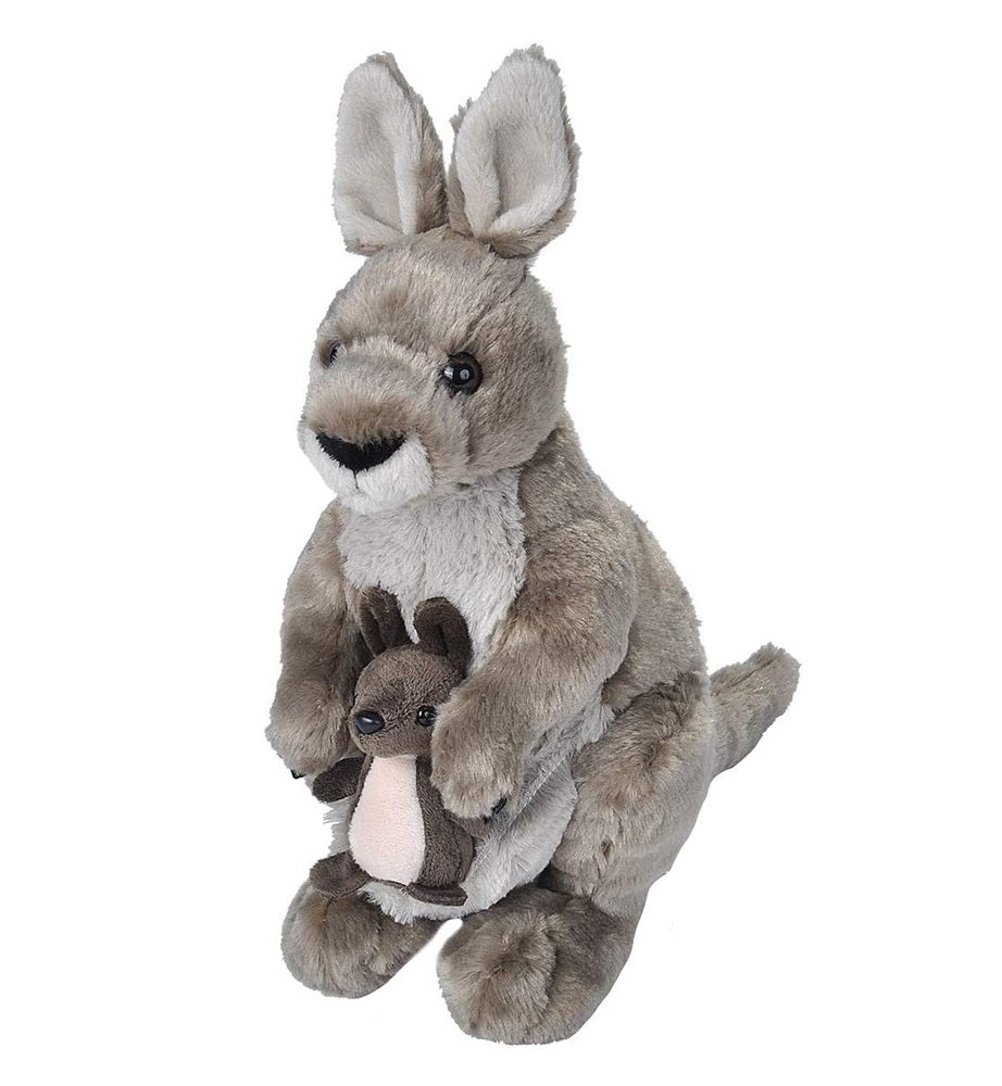 Wild Republic Cuddlekins - Kangaroo With Joey 12inch