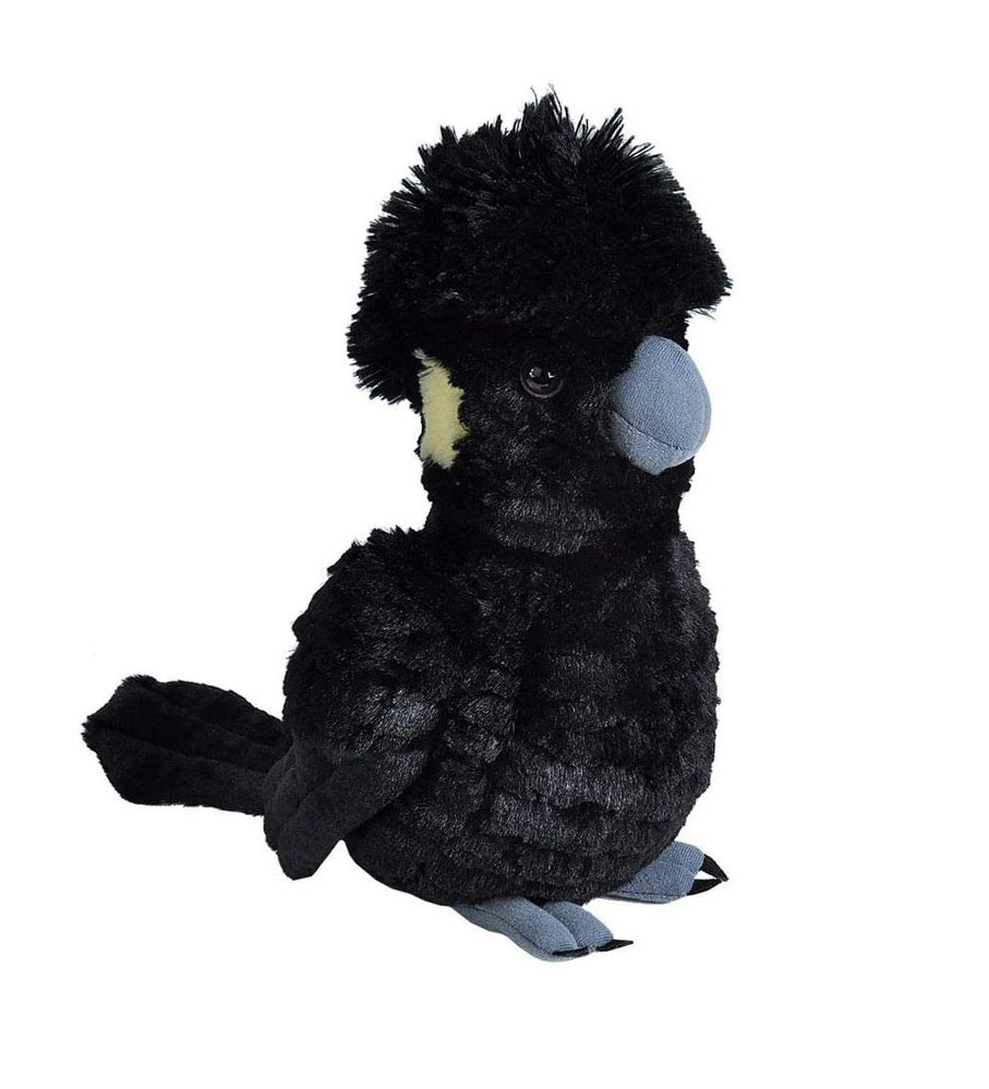 Wild Republic Cuddlekins - Black Yellow Tailed Cockatoo 12inch