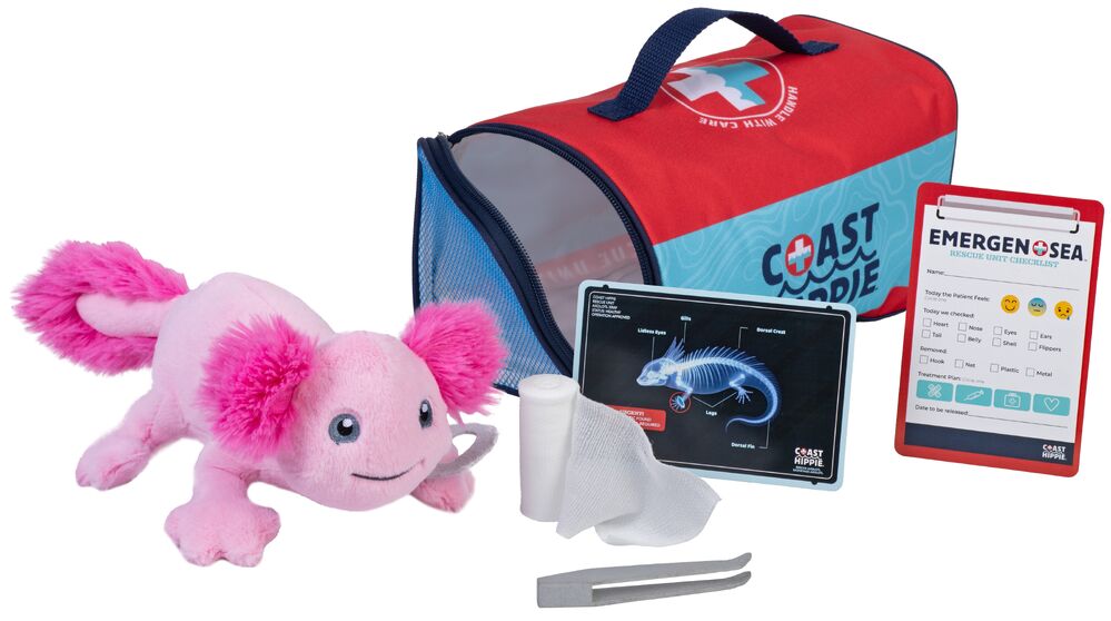 Wild Republic Coast Hippie Rescue Kit - Axolotl