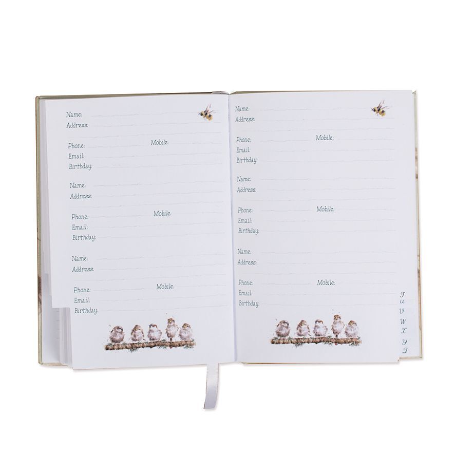 Wrendale Designs Address And Birthday Book - Piggy In The Middle
