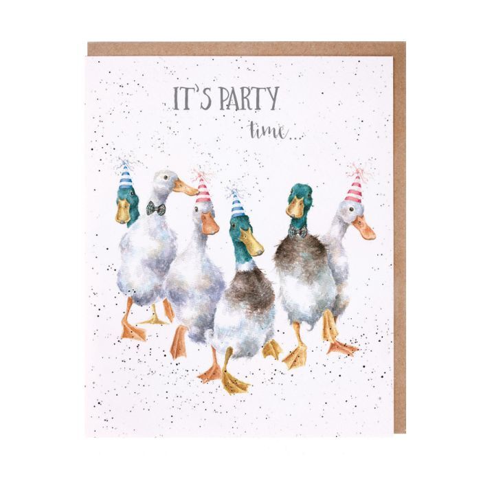 Wrendale Designs Greeting Card - Duck 'Party Time'