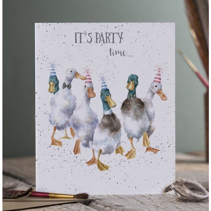 Wrendale Designs Greeting Card - Duck 'Party Time'