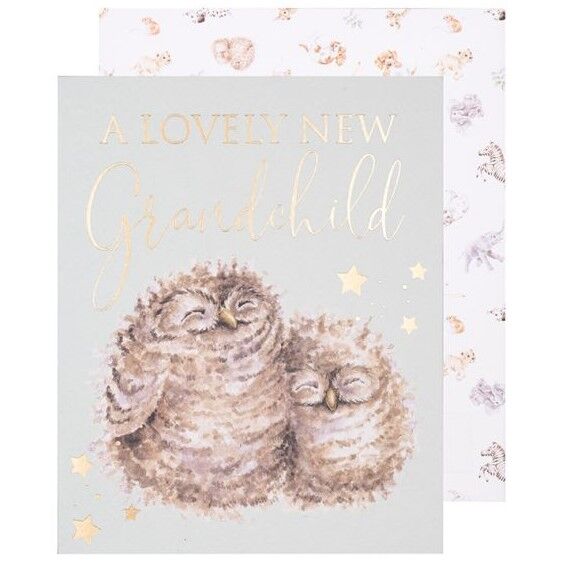 Wrendale Designs Greeting Card - A Lovely New Grandchild